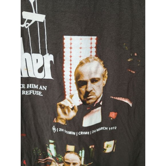 The Godfather Graphic T-Shirt Black Short Sleeve 100% Cotton Mens Size L - Picture 5 of 8